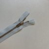 Zip YKK, ledově bílý 13CM