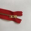 Zip YKK, červený 20CM