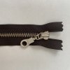 Zip YKK, tmavěhnědý 14CM