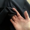 Černá pevnější šatovka/oblekovka Tiba, 20%len, 80%viskóza
