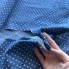 Puntíkaté bavlněné šambré, džínová košilovina