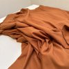 Len s viskózou plátno Cihlová, košilovka/šatovka