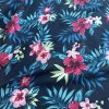 Bavlněná teplákovina havajské květy