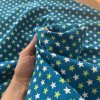 Hvězdičkový úplet, tyrkysový, bavlna