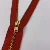 Zip YKK červený 19CM