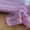 Paličkovaná krajka růžová šířka 7,5 cm