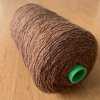 Vlněná příze hnědá lehce žíhaná Tkalcovna Strmilov
