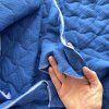 Modrý mušelínový quilt/prošev Minile