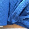 Modrý mušelínový quilt/prošev Minile