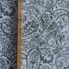 Vzorek - Bavlněné plátno dekorační šedivý paisley