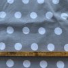 Vzorek - Bavlněné plátno šedé s bílými puntíky