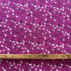 Vzorek - Bavlněné plátno/popelín sakurové kvítky na fuchsiové