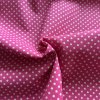 Vzorek - Růžové bavlněné plátno s jemnými bílými puntíky