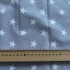 Vzorek - Šedé bavlněné plátno s bílými hvězdičkami