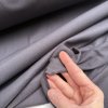 Vzorek - Tmavě šedé bavlněné plátno Panama Stretch Velveta Vansdorf, 98%bavlna/2%elastan