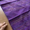 Fialový bavlněný ikat