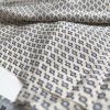 Crepe de chine modrý vzorek, 100%hedvábí retro/vintage