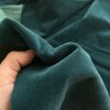 Potahová látka se semišovým chlupem smaragdově zelená, podkladová vrstva bavlna