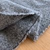 Teplý šedý úplet froté povrch, vlna s polyesterem