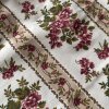 Bytové bavlněné plátno s květy retro 2