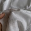 Bílé bavlněné piké/jemná vaflovina bílá 1