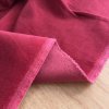 Pružný bavlněný samet s elastanem vínový