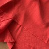 Červený retro úplet jemné žebro, tunel, bavlna v celém kuse místě čefný nopek viz foto