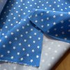 Modré hvězdičky, 100% tencel, plátno/šatovka šíře role 90cm