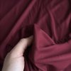 Tričkový jemný modalový úplet vínový s elastanem