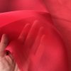 Organza červená, syntetická vlákna