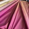 Růžově zelený měňavý taft hedvábí