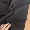 Kalhotový černý kepr/oblekovka splývavá lehčí černá 60%vl/40%PES