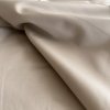 Béžový bavlněný satén s elastanem, pružný