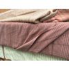 Broušený kostkovaný lyocell TENCEL™ starorůžový Old Rose