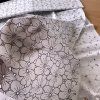 Košilové plátno imitace madeiry potisk květy, bavlna