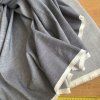Luxusní košilové šambré, len s bavlnou v barvě denimu