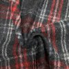 Kabátová vlna, červená kostka, velur