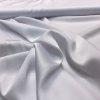 Bílý delikátní satén, pružný, imitace hedvábí