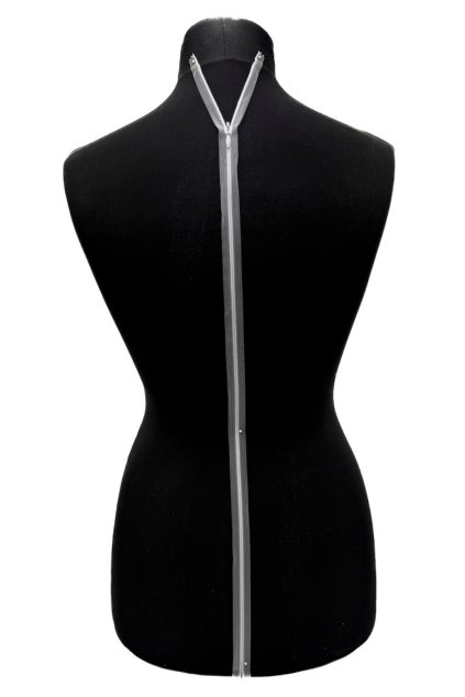 1045 3 transparentni neviditelny zip ivory 70 cm