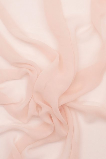 Šifonové hedvábí pink 009
