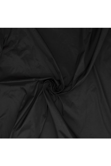 Hedvábný dupion černá swirl cropped