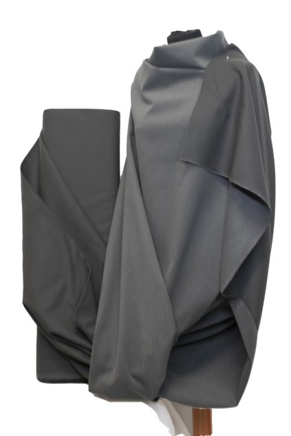 Gabardén metráž ŠEDÁ 15320 látka premium