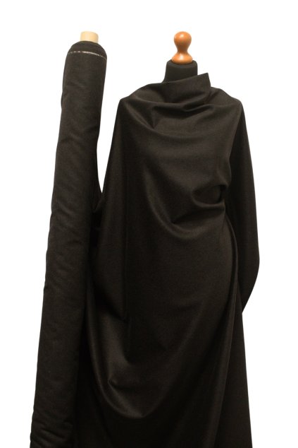 Kašmír metráž | CHARCOAL (Koupit VZOREČEK)