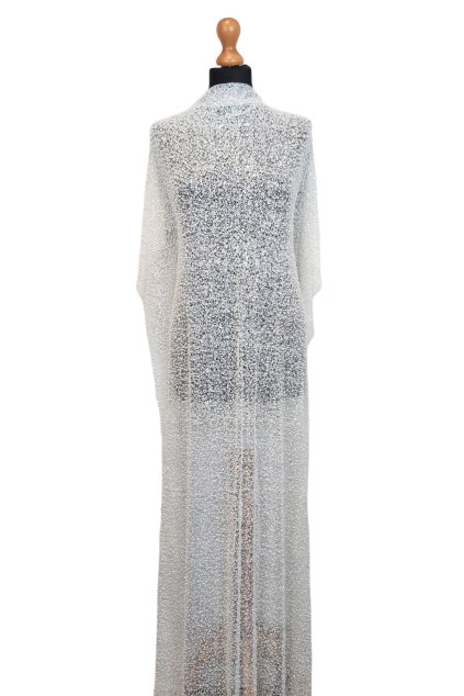 Svatební vyšívaný tyl Eliza ivory