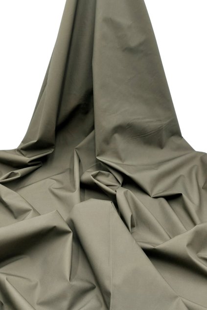 Bavlněný popelín Gillian khaki 5