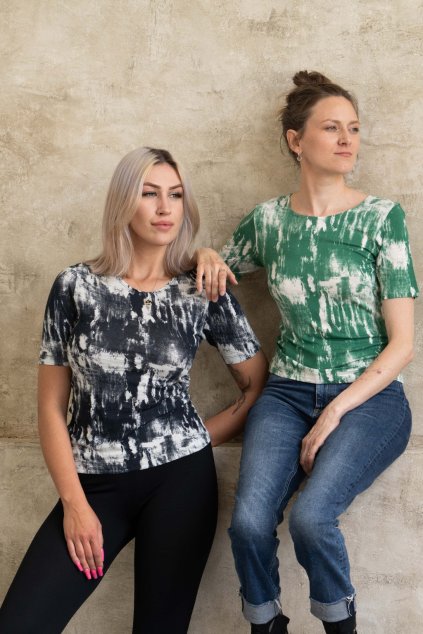 Bavlněné tričko | V trávě zelené (Velikost 46)