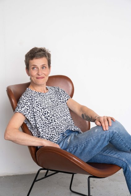 Viskózové tričko | Kapky deště (Velikost 44)