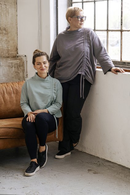 Mikina Na šňůře mint 1