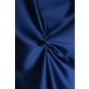 Satén metráž střední, matný, s elastanem MODRÁ 012 látka premium detail