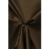 Satén metráž střední, matný, s elastanem HNĚDÁ 2222 látka premium detail